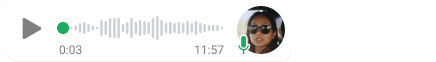 sound bite of voice messaging feature on whatsapp